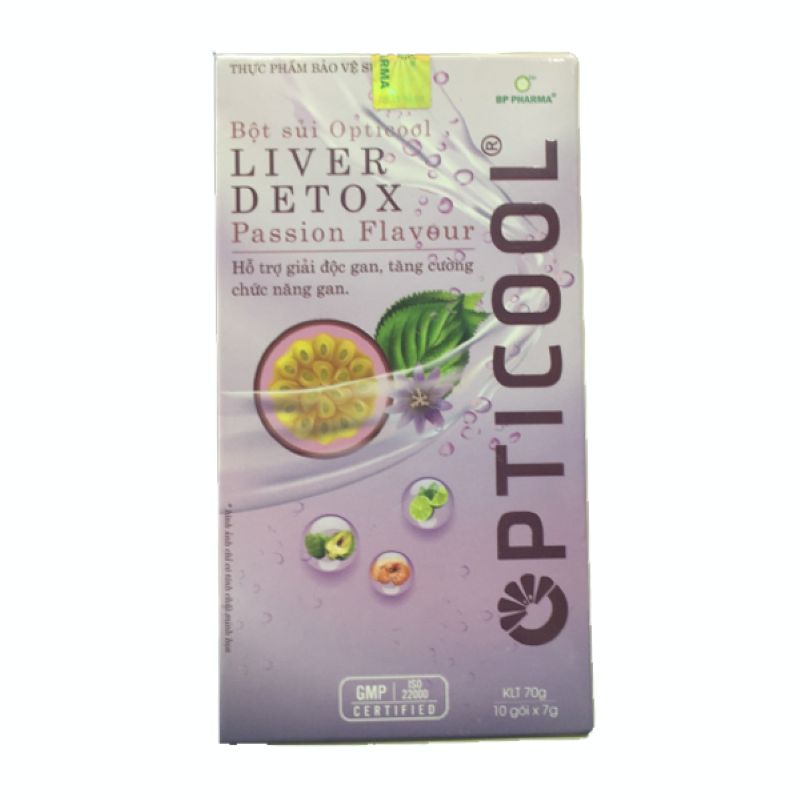 Bột sủi Opticool Liver Detox Passion Flaveur
